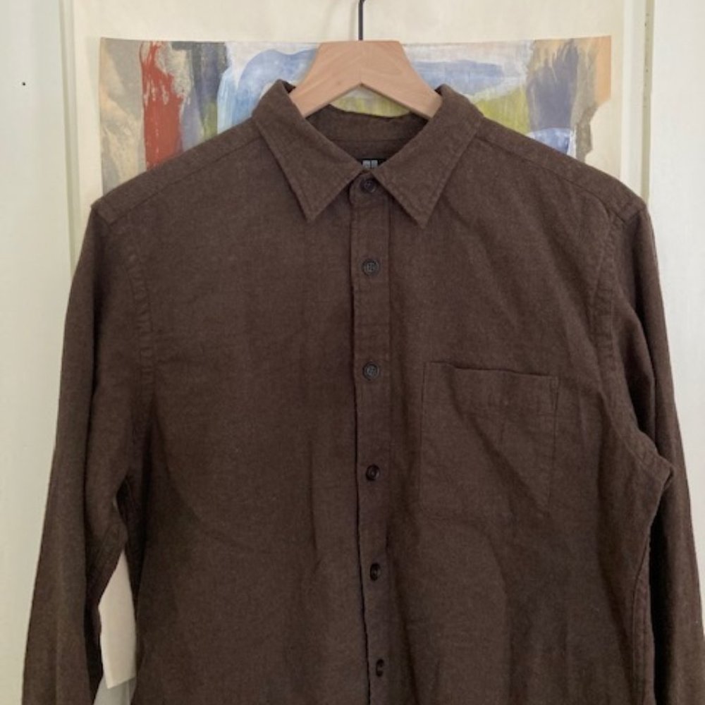 Uniqlo cotton flannel button down